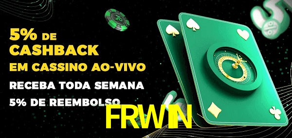 Promoções do cassino ao Vivo FRWIN